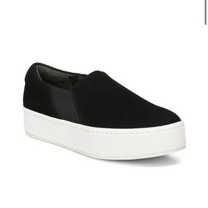 Vince - Warren Slip-On Platform Suede Sneakers